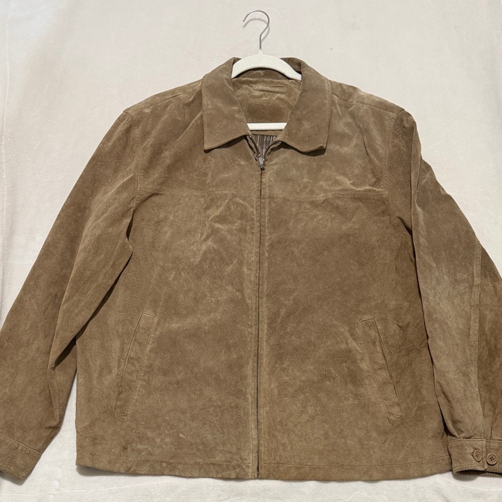 Men's Vintage Round Tree & York Genuine Leather Jacket